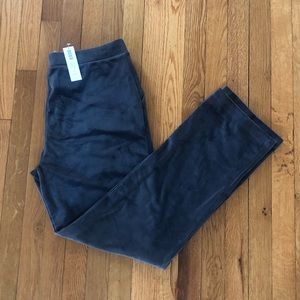 NWT Chico’s Zenergy Velour Slim Pant Serene Gray, Size 1 (8M)